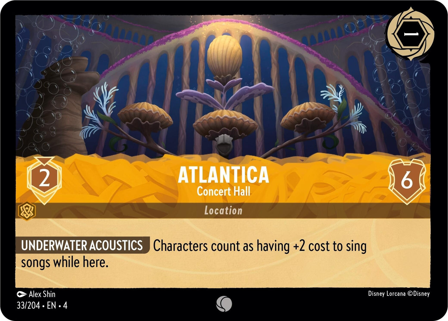 Image for Atlantica - Concert Hall (33/204) (Ursula's Return) - Disney Lorcana