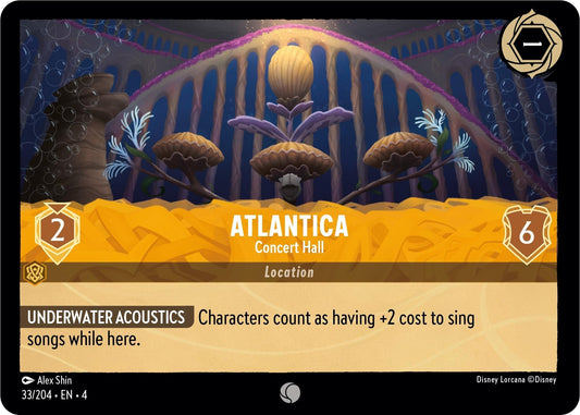 Image for Atlantica - Concert Hall (33/204) (Ursula's Return) - Disney Lorcana