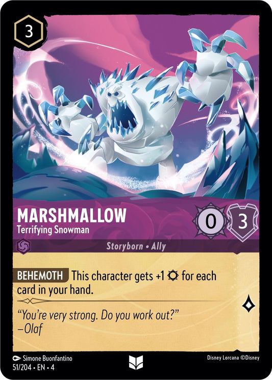 Image for Marshmallow - Terrifying Snowman (51/204) (Ursula's Return) - Disney Lorcana