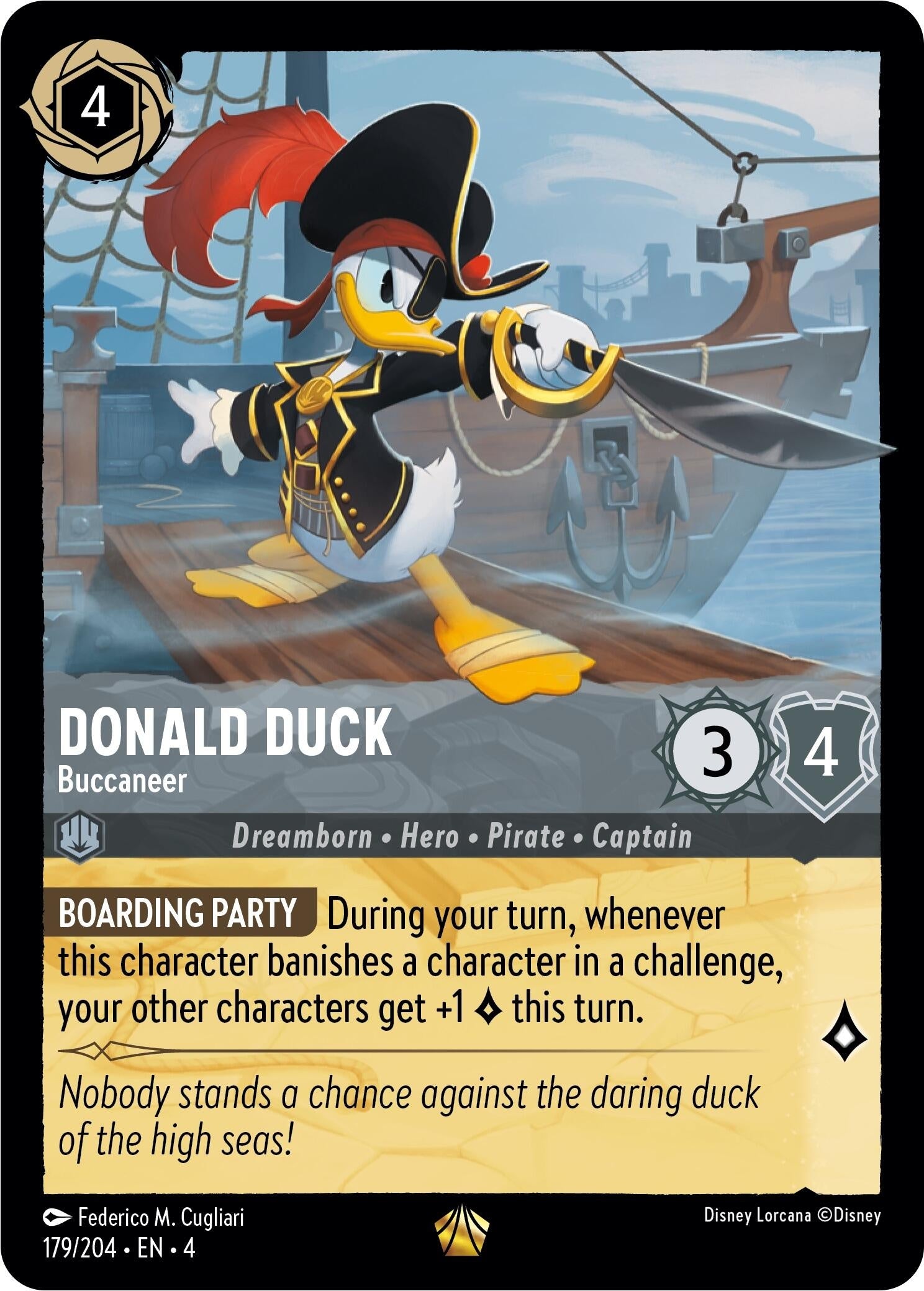 Image for Donald Duck - Buccaneer (179/204) (Ursula's Return) - Disney Lorcana