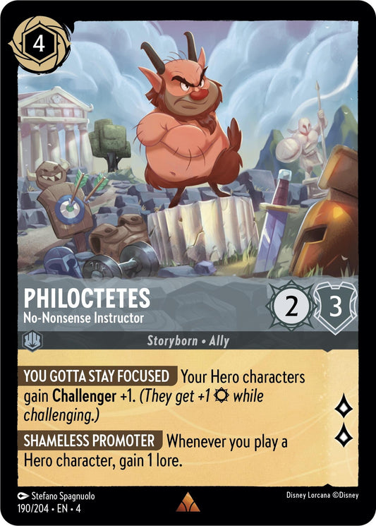 Image for Philoctetes - No-Nonsense Instructor (190/204) (Ursula's Return) - Disney Lorcana