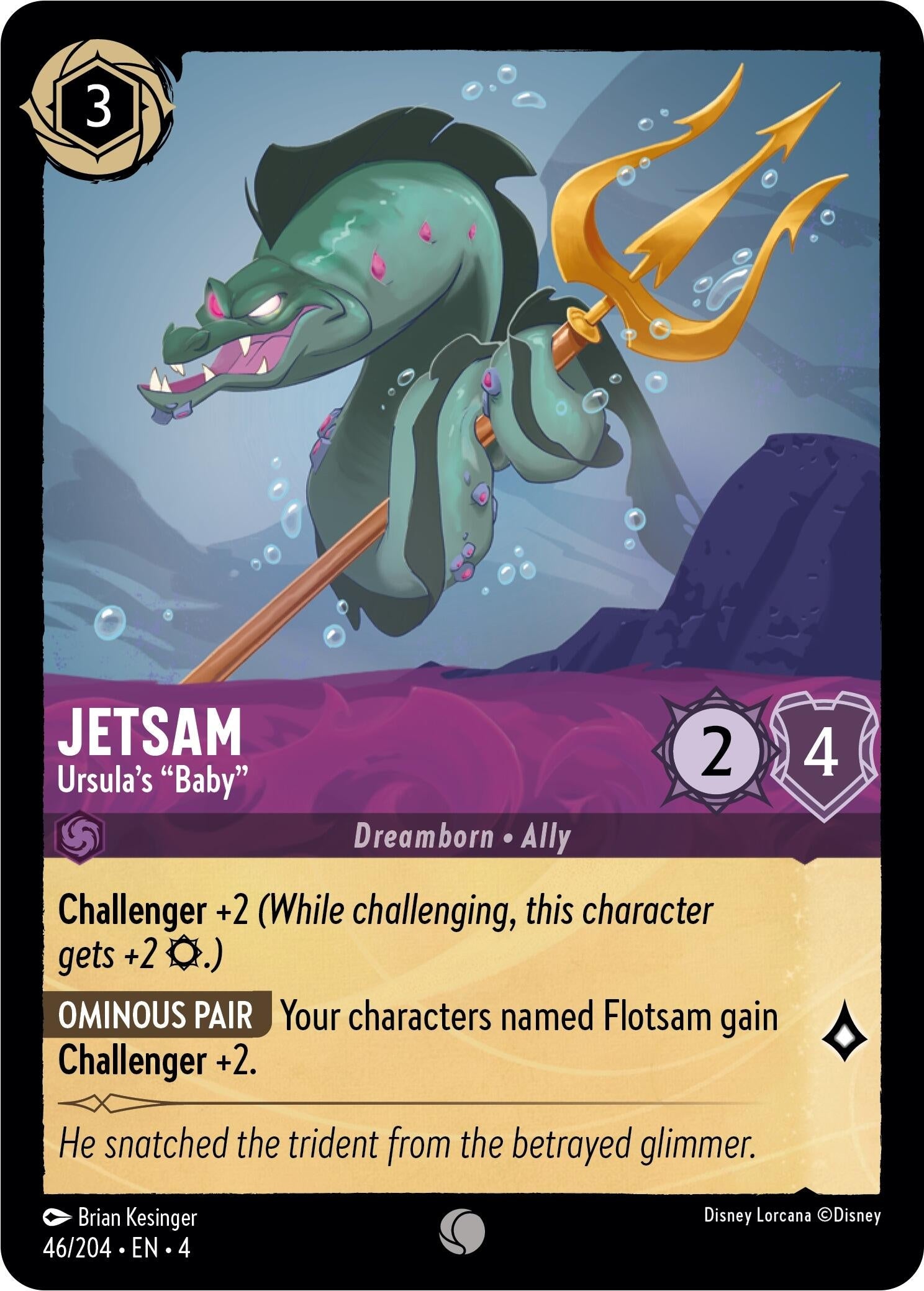 Image for Jetsam - Ursula's "Baby" (46/204) (Ursula's Return) - Disney Lorcana