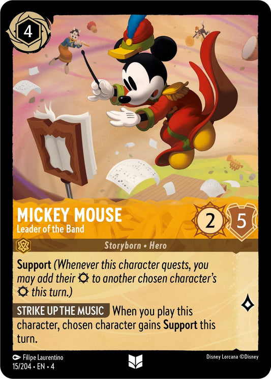 Image for Mickey Mouse - Leader of the Band (15/204) (Ursula's Return) - Disney Lorcana