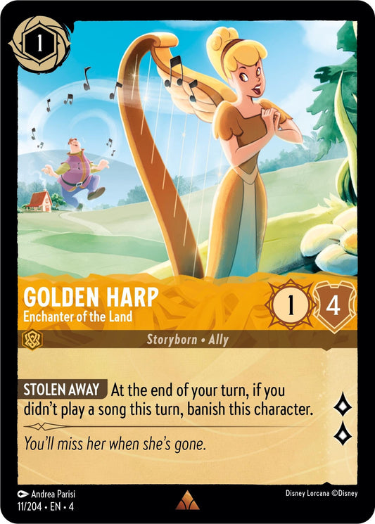 Image for Golden Harp - Enchanter of the Land (11/204) (Ursula's Return) - Disney Lorcana