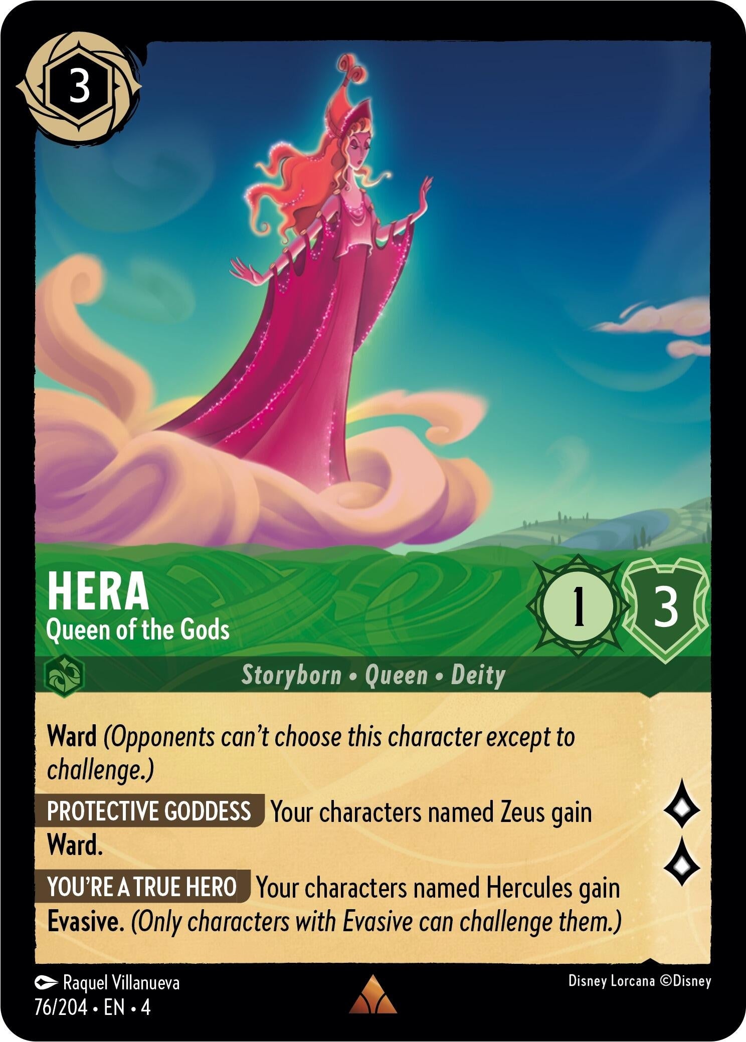 Image for Hera - Queen of the Gods (76/204) (Ursula's Return) - Disney Lorcana
