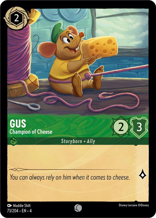 Image for Gus - Champion of Cheese (73/204) (Ursula's Return) - Disney Lorcana