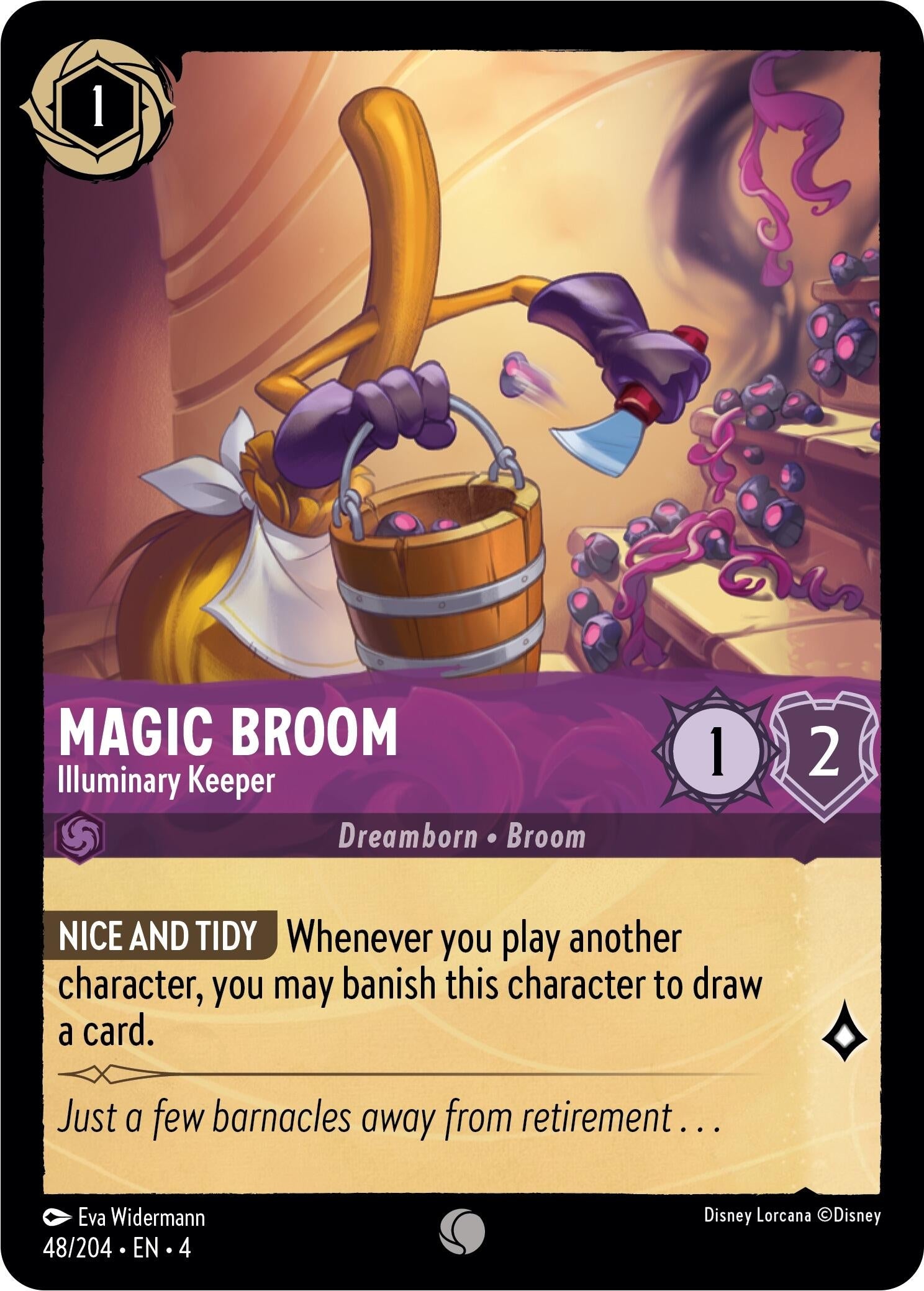 Image for Magic Broom - Illuminary Keeper (48/204) (Ursula's Return) - Disney Lorcana