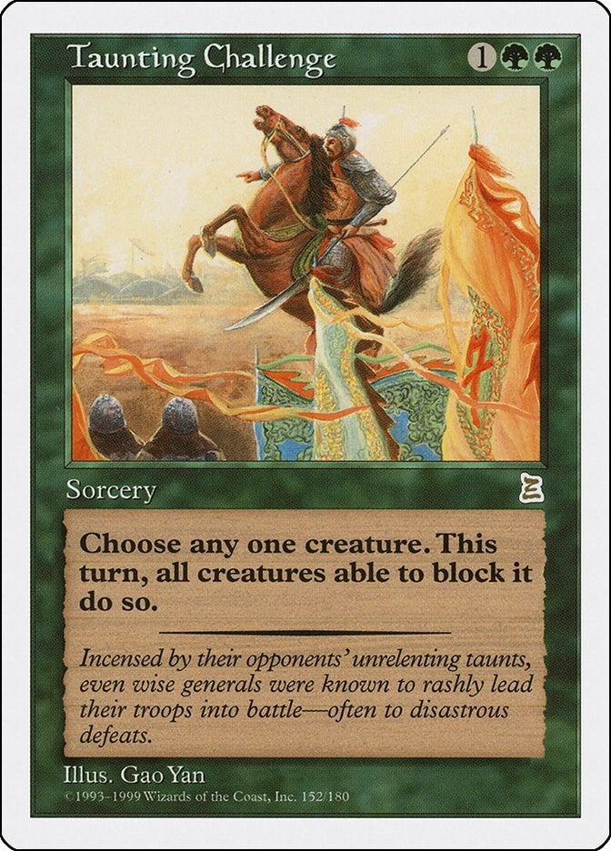 Image for Taunting Challenge (152) (Portal Three Kingdoms) - Magic: The Gathering