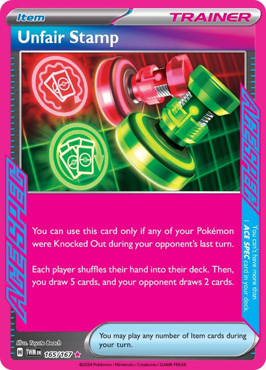 Image for Unfair Stamp (165/167) (SV06: Twilight Masquerade) - Pokemon