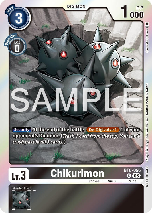 Image for Chikurimon - BT6-056 (Official Tournament Vol.13 Winner Pack) (BT6-056 C) (Double Diamond) - Digimon Card Game