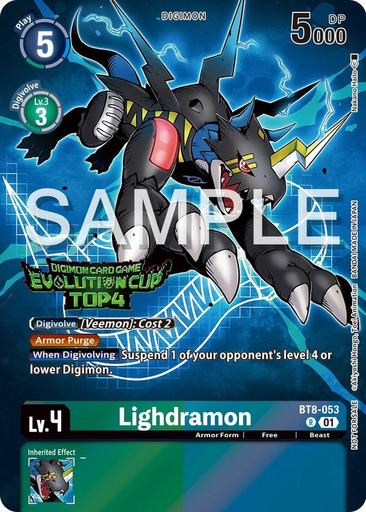 Image for Lighdramon - BT8-053 (2024 Evolution Cup Top 4) (BT8-053 R) (New Awakening) - Digimon Card Game