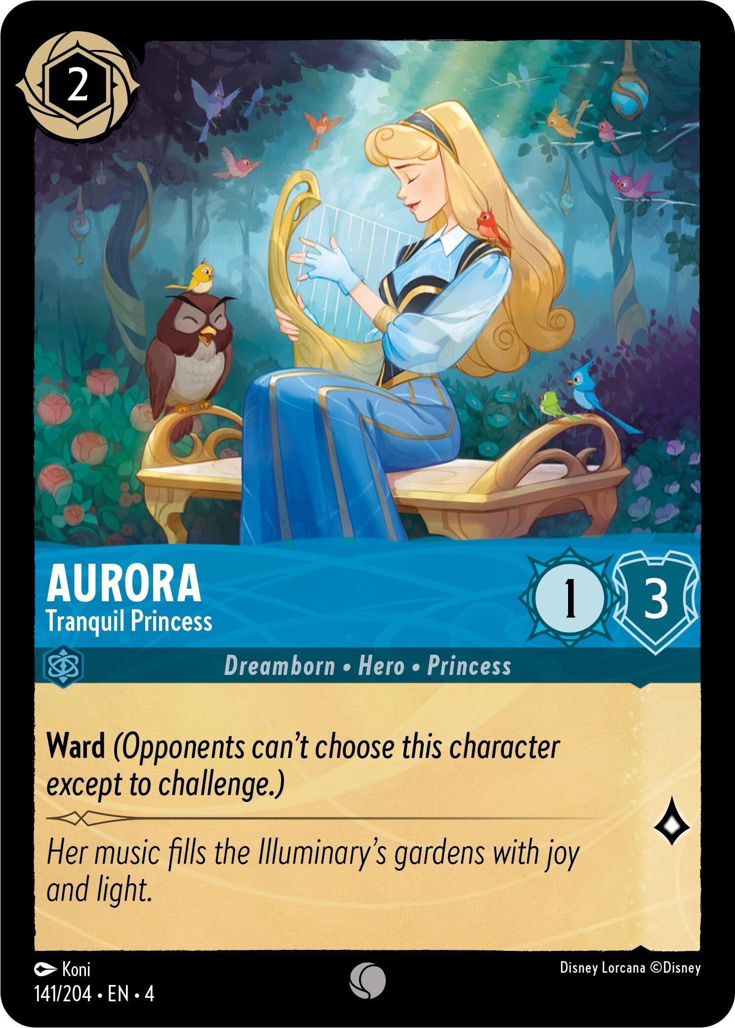 Image for Aurora - Tranquil Princess (141/204) (Ursula's Return) - Disney Lorcana