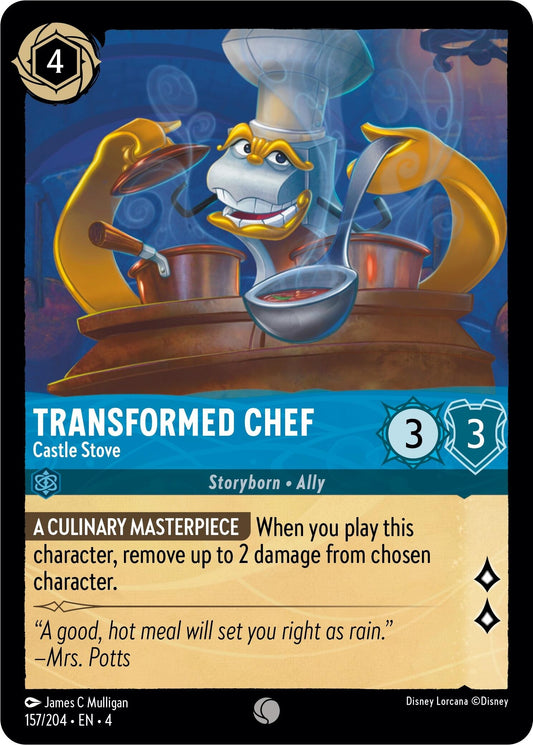 Image for Transformed Chef - Castle Stove (157/204) (Ursula's Return) - Disney Lorcana