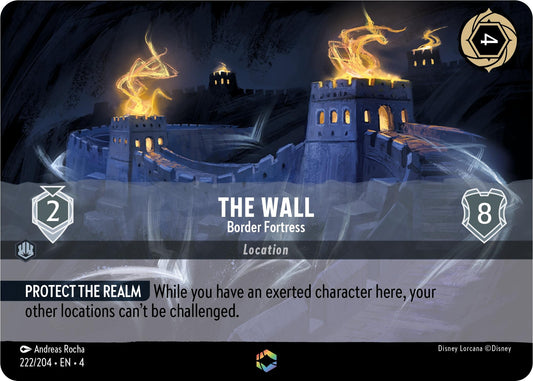 Image for The Wall - Border Fortress (Enchanted) (222/204) (Ursula's Return) - Disney Lorcana