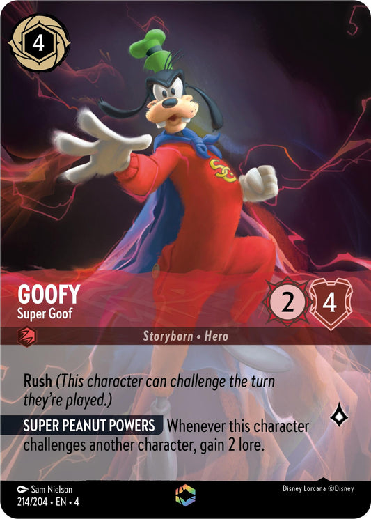 Image for Goofy - Super Goof (Enchanted) (214/204) (Ursula's Return) - Disney Lorcana