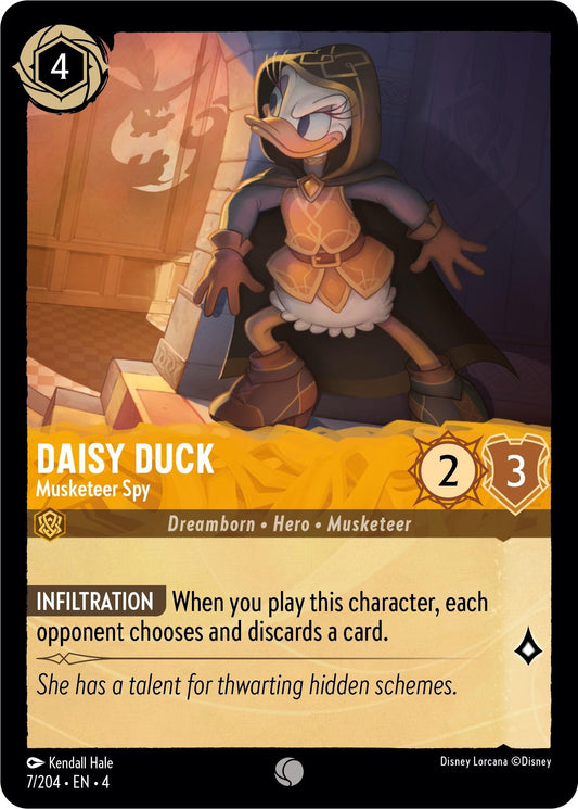 Image for Daisy Duck - Musketeer Spy (7/204) (Ursula's Return) - Disney Lorcana