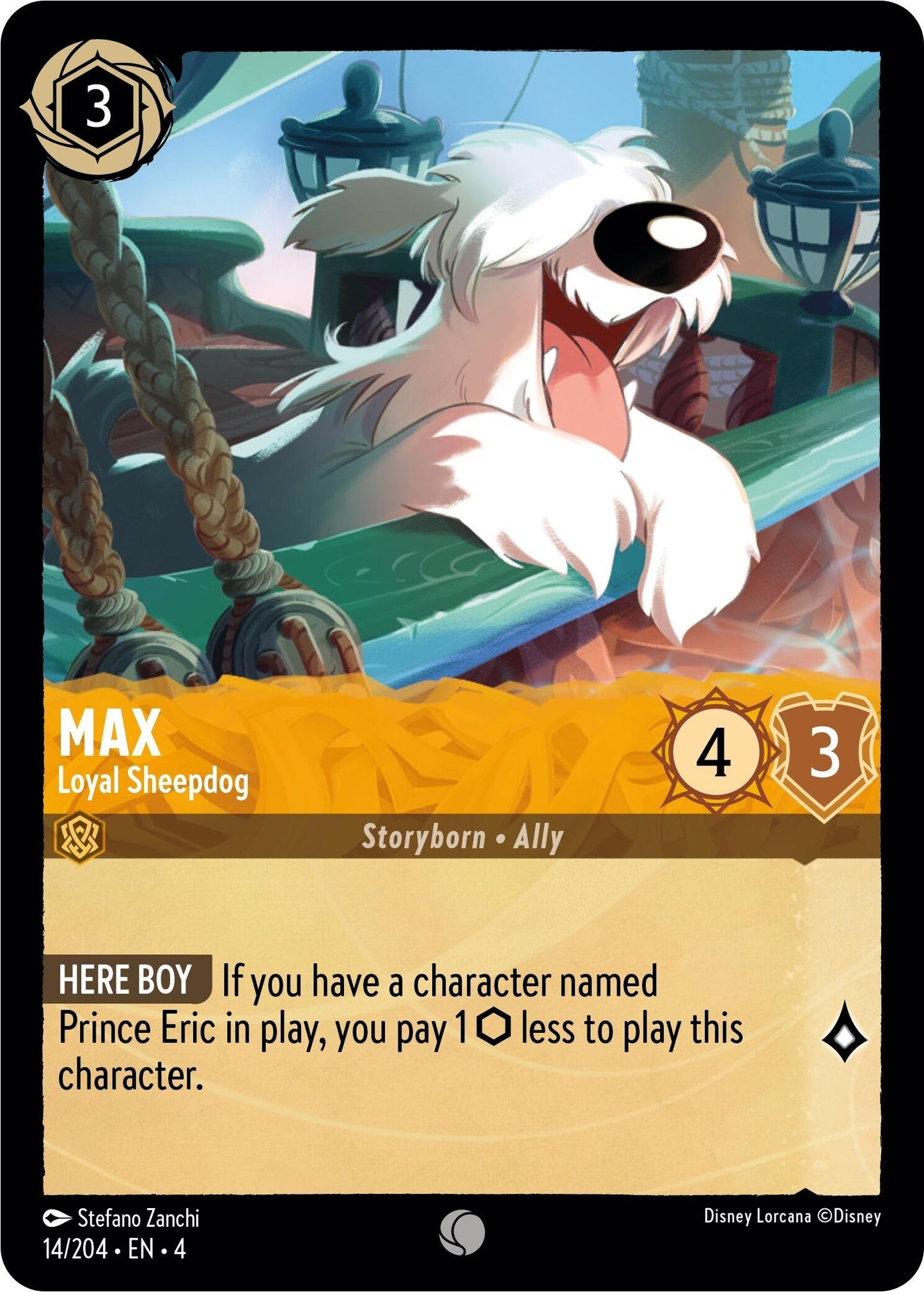 Image for Max - Loyal Sheepdog (14/204) (Ursula's Return) - Disney Lorcana