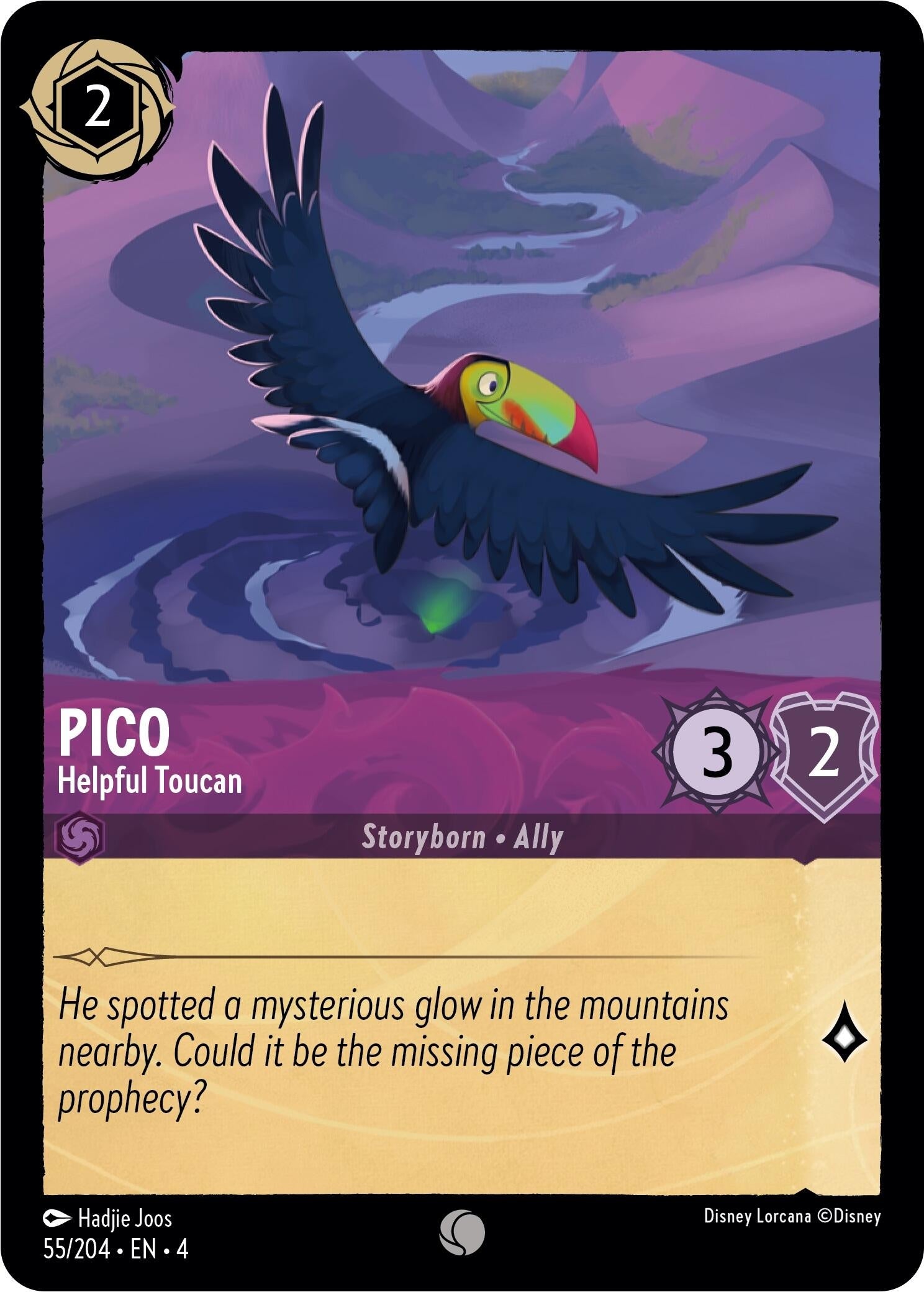 Image for Pico - Helpful Toucan (55/204) (Ursula's Return) - Disney Lorcana