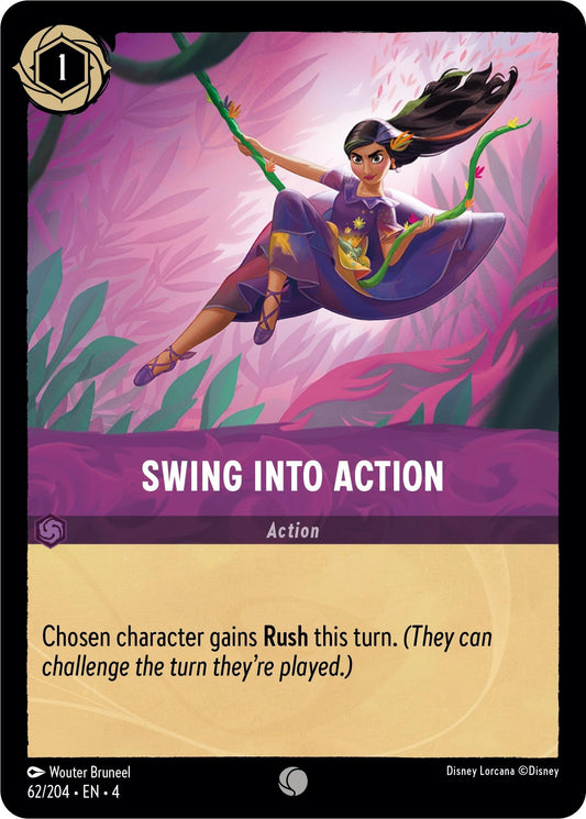 Image for Swing into Action (62/204) (Ursula's Return) - Disney Lorcana