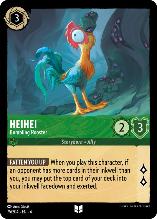 Image for Heihei - Bumbling Rooster (75/204) (Ursula's Return) - Disney Lorcana