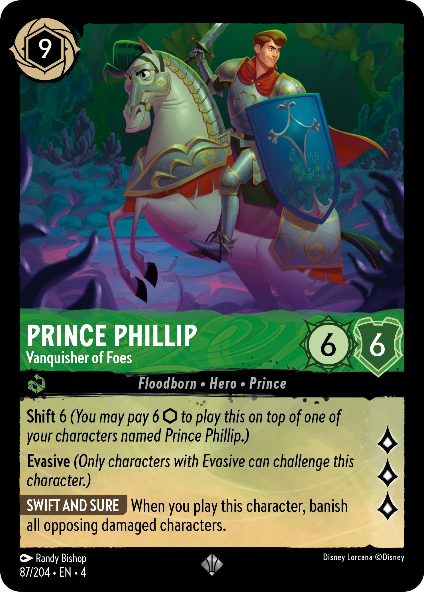 Image for Prince Phillip - Vanquisher of Foes (87/204) (Ursula's Return) - Disney Lorcana