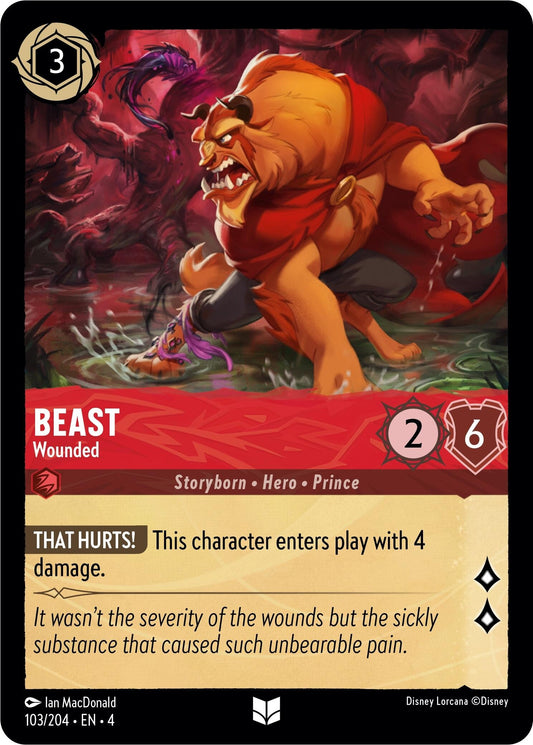 Image for Beast - Wounded (103/204) (Ursula's Return) - Disney Lorcana