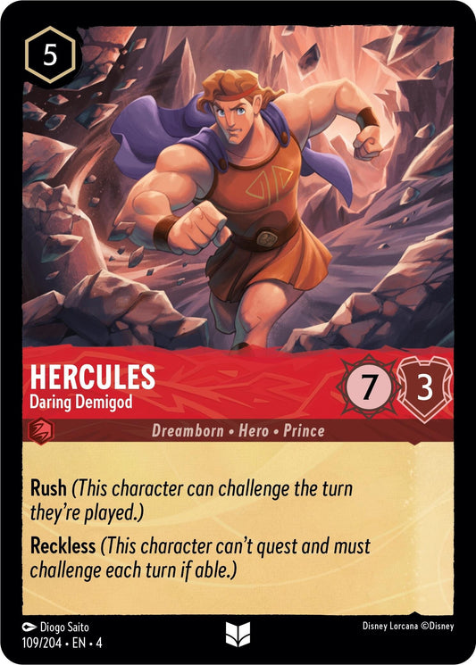 Image for Hercules - Daring Demigod (109/204) (Ursula's Return) - Disney Lorcana