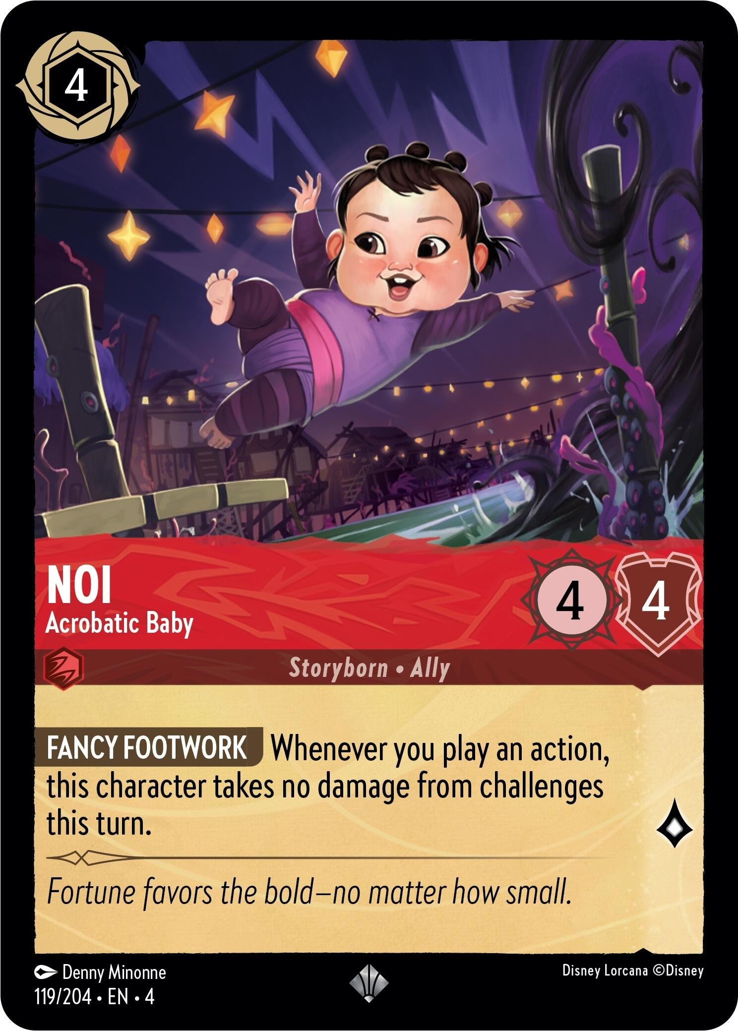 Image for Noi - Acrobatic Baby (119/204) (Ursula's Return) - Disney Lorcana
