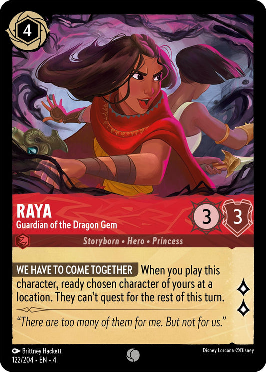 Image for Raya - Guardian of the Dragon Gem (122/204) (Ursula's Return) - Disney Lorcana