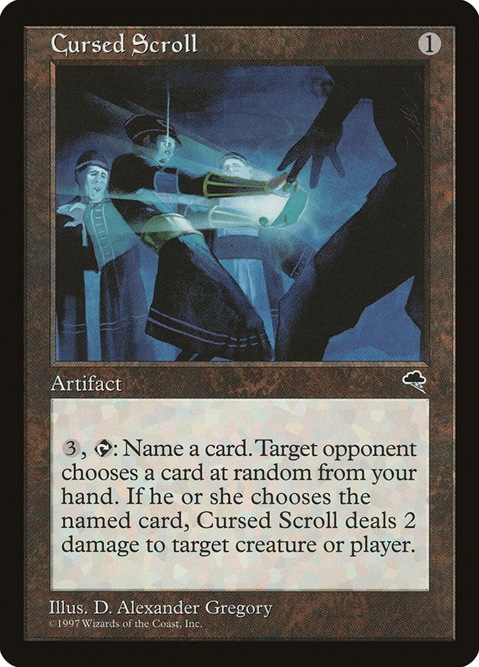 Image for Cursed Scroll (281) (Tempest) - Magic: The Gathering