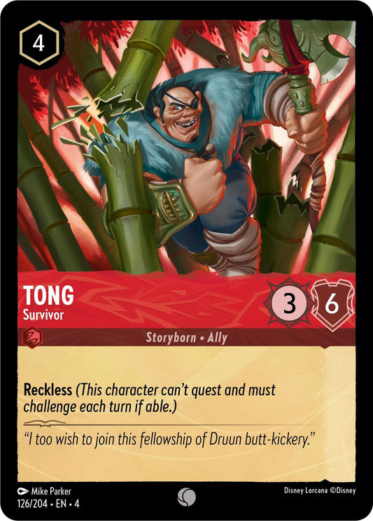 Image for Tong - Survivor (126/204) (Ursula's Return) - Disney Lorcana