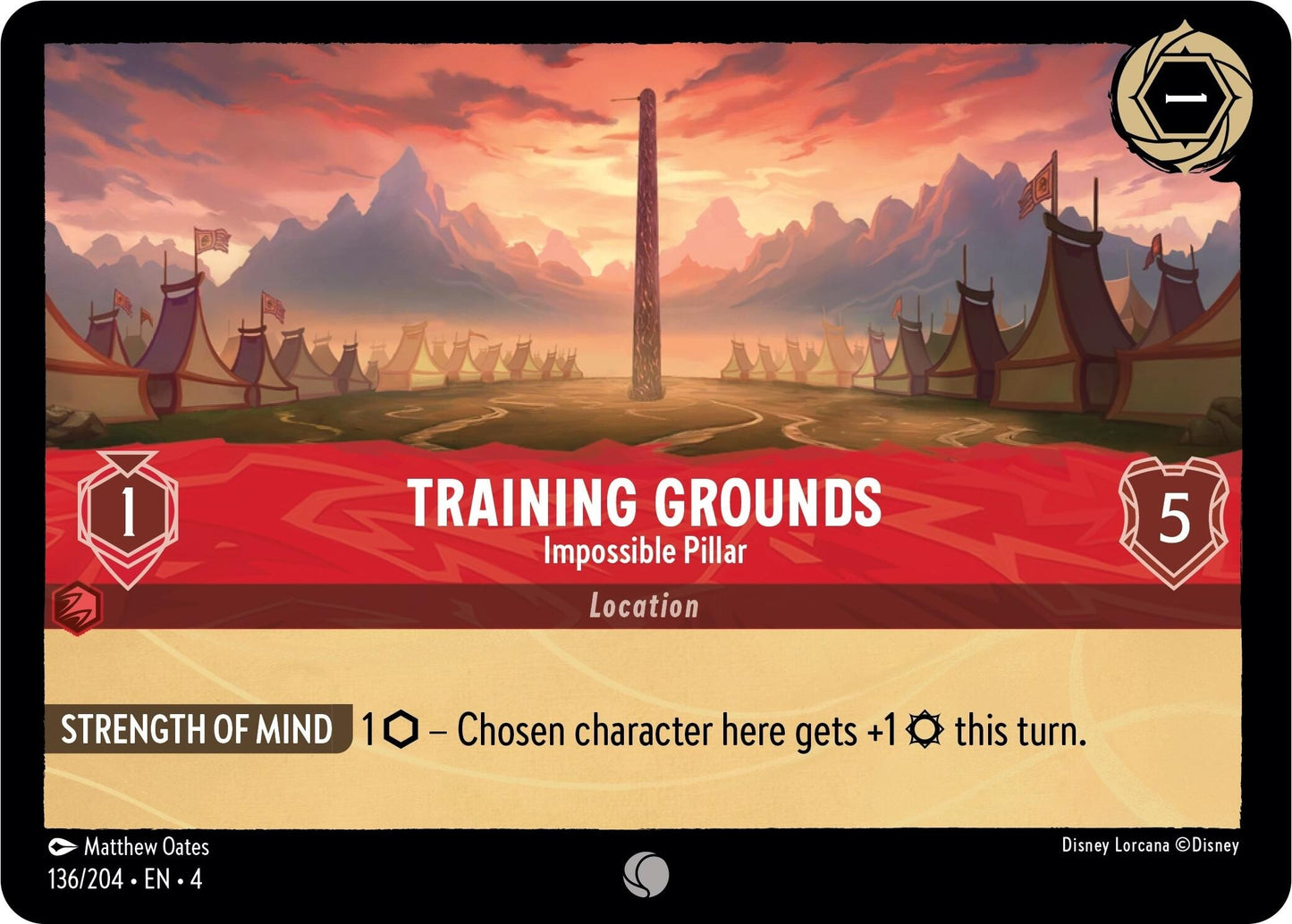 Image for Training Grounds - Impossible Pillar (136/204) (Ursula's Return) - Disney Lorcana