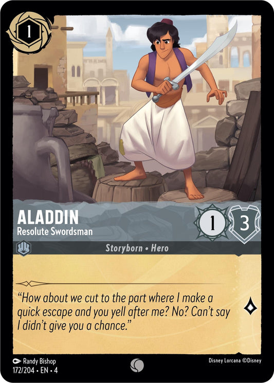 Image for Aladdin - Resolute Swordsman (172/204) (Ursula's Return) - Disney Lorcana