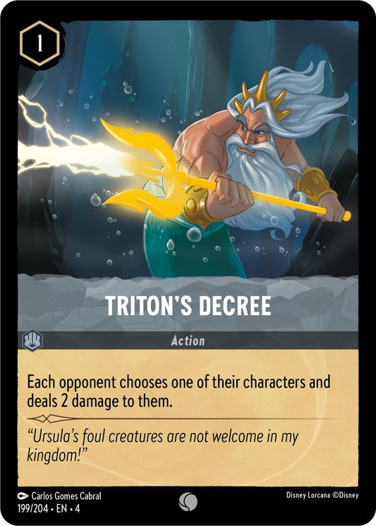 Image for Triton's Decree (199/204) (Ursula's Return) - Disney Lorcana