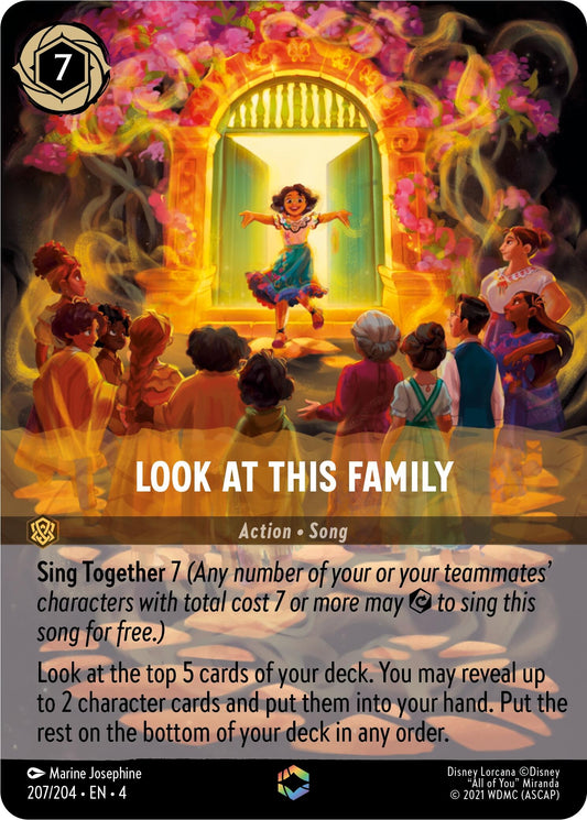 Image for Look at This Family (Enchanted) (207/204) (Ursula's Return) - Disney Lorcana