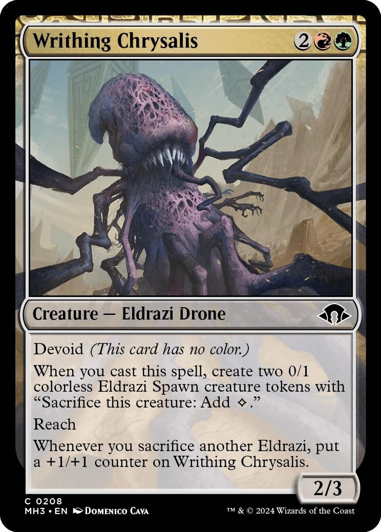 Image for Writhing Chrysalis (208) (Modern Horizons 3) - Magic: The Gathering