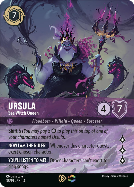 Image for Ursula - Sea Witch Queen (Store Championship) (38) (Disney Lorcana Promo Cards) - Disney Lorcana
