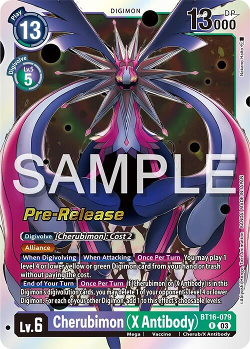 Image for Cherubimon (X Antibody) (BT16-079 R) (Beginning Observer Pre-Release Cards) - Digimon Card Game