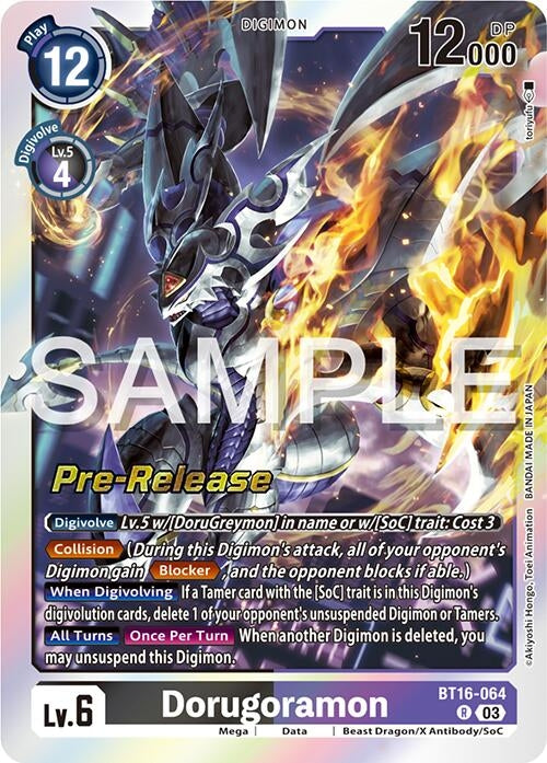 Image for Dorugoramon (BT16-064 R) (Beginning Observer Pre-Release Cards) - Digimon Card Game