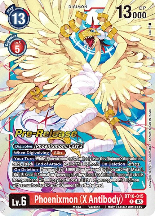 Image for Phoenixmon (X Antibody) (BT16-015 R) (Beginning Observer Pre-Release Cards) - Digimon Card Game