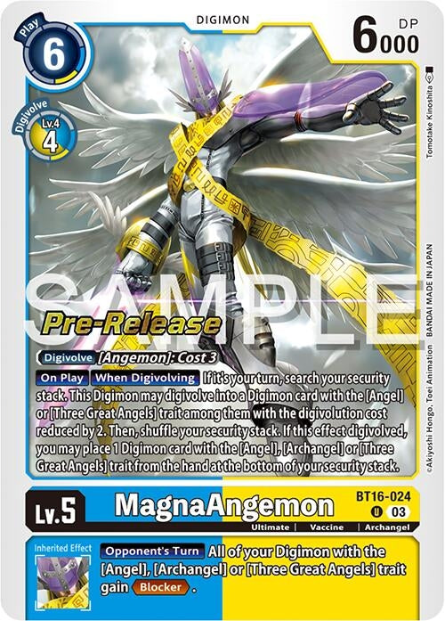 Image for MagnaAngemon (BT16-024 U) (Beginning Observer Pre-Release Cards) - Digimon Card Game