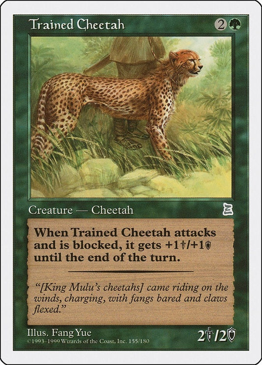 Image for Trained Cheetah (155) (Portal Three Kingdoms) - Magic: The Gathering