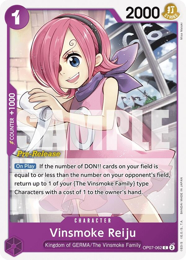 Image for Vinsmoke Reiju (OP07-062) (500 Years in the Future Pre-Release Cards) - One Piece Card Game