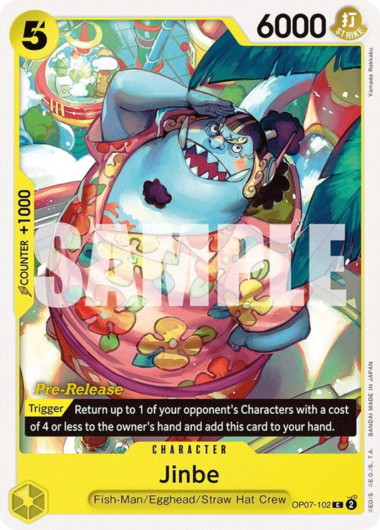 Image for Jinbe (102) (OP07-102) (500 Years in the Future Pre-Release Cards) - One Piece Card Game
