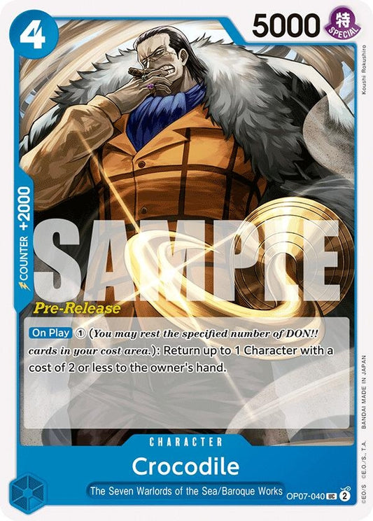Image for Crocodile (OP07-040) (500 Years in the Future Pre-Release Cards) - One Piece Card Game