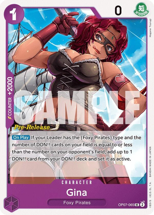 Image for Gina (OP07-065) (500 Years in the Future Pre-Release Cards) - One Piece Card Game