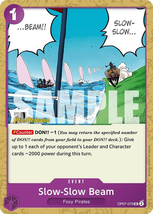 Image for Slow-Slow Beam (OP07-075) (500 Years in the Future Pre-Release Cards) - One Piece Card Game