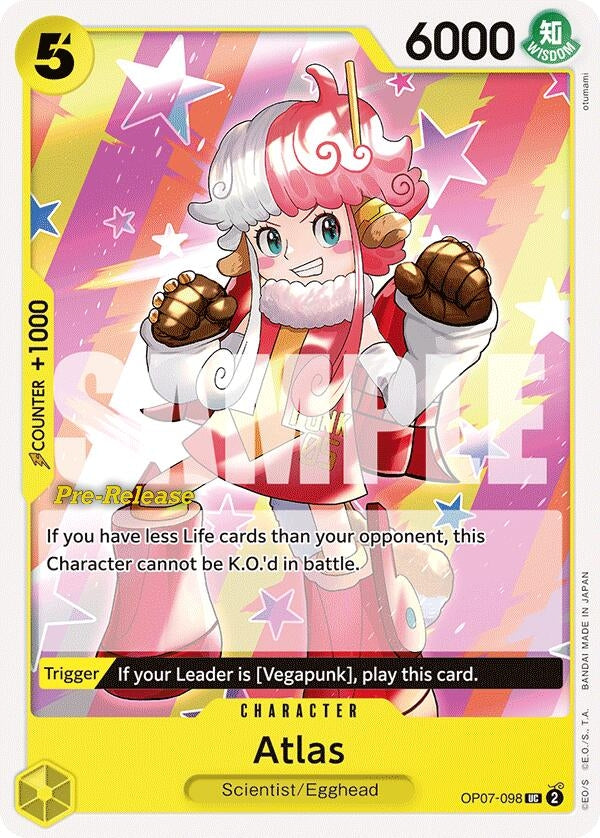 Image for Atlas (OP07-098) (500 Years in the Future Pre-Release Cards) - One Piece Card Game