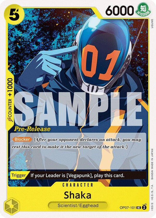 Image for Shaka (OP07-101) (500 Years in the Future Pre-Release Cards) - One Piece Card Game
