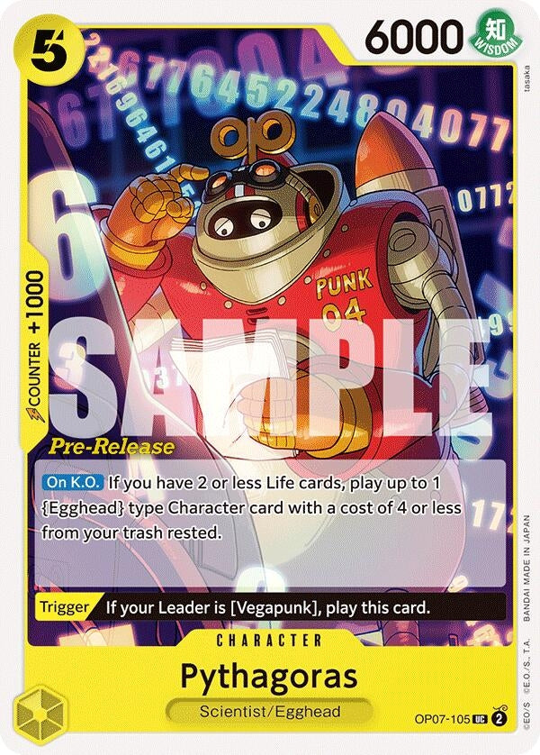 Image for Pythagoras (OP07-105) (500 Years in the Future Pre-Release Cards) - One Piece Card Game